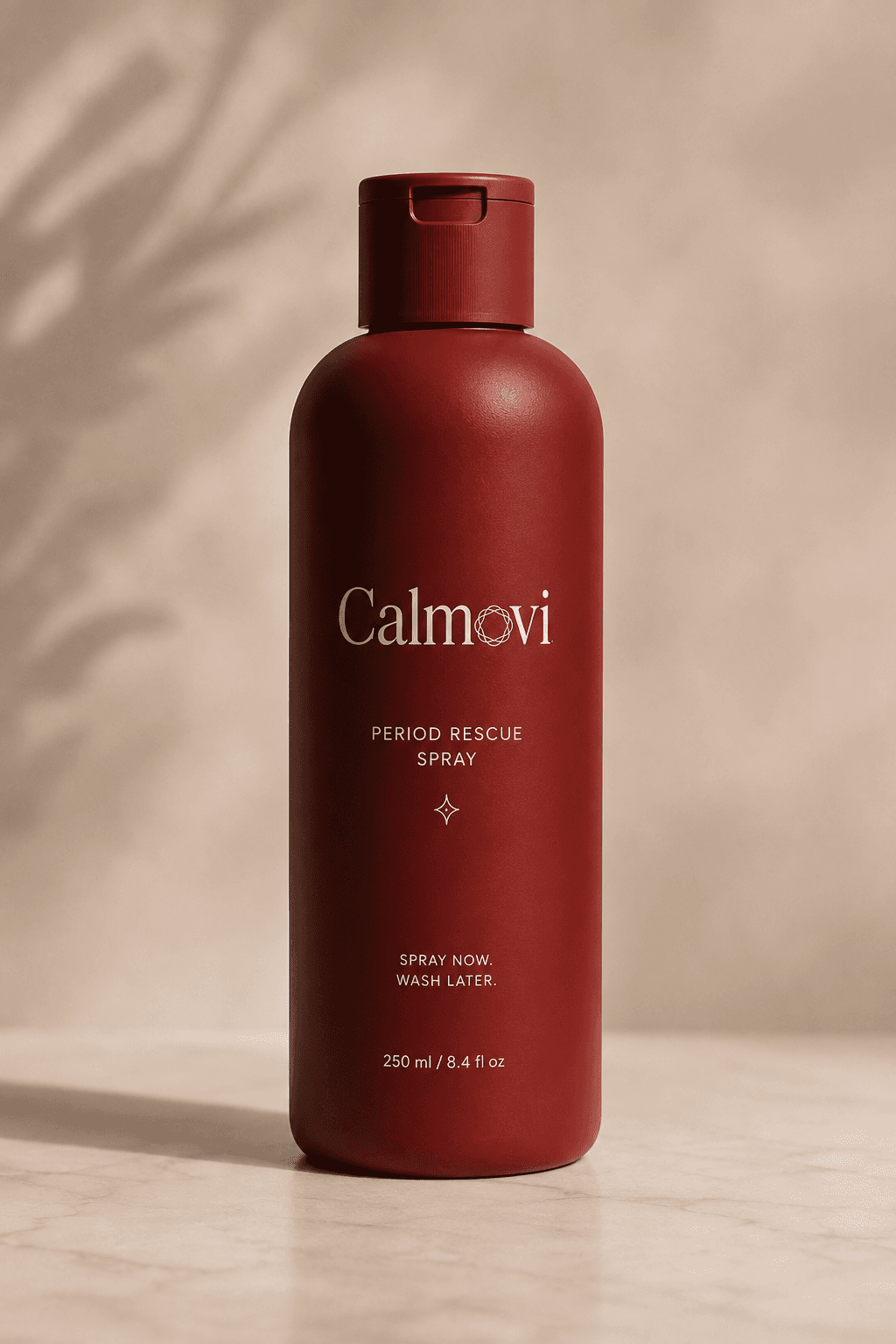 Calmovi 250ml Home Bottle on a marble surface